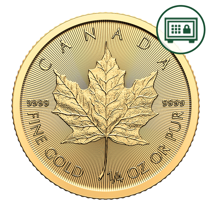 Image for 1/4 oz Gold Maple Leaf Coin (2024) - Secure Storage from TD Precious Metals